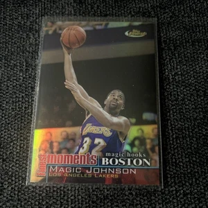 2000-01 Topps Finest Magic Johnson Finest Moments refractor - Imagen 1 de 2