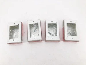 Lot of 4 New Wiremold 5747WH Device Boxes 1-Gang 1-3/8" Deep - Picture 1 of 4
