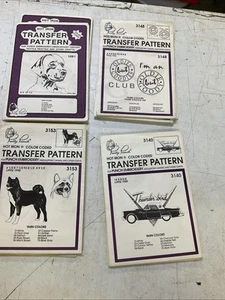 Pretty Punch Hot Iron Transfers Embroidery Patterns Lot of 4 Dogs 1061 - Picture 1 of 6