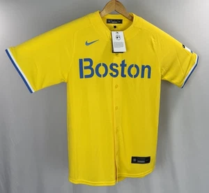 Nike Boston Red Sox City Connect Replica Trikot Gold Herren Medium #11 No Name MLB - Bild 1 von 16