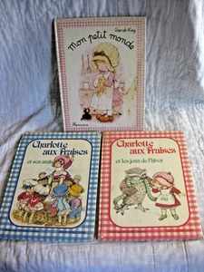 RARE FRENCH STRAWBERRY SHORTCAKE BOOK LOT 1982 VINTAGE CHARLOTTE AUX FRAISE OLD - Picture 1 of 5