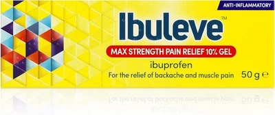 Ibuleve Max Strength Pain Relief 10% Ibuprofen Gel, Maximum 50 g (Pack of 1)