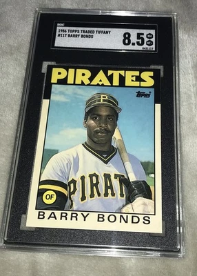 1986 Topps Traded TIFFANY Barry Bonds #11T  RC SGC 8.5 - Image 1 of 2