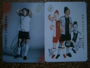 Frauenfußball - Bildautogramme - Sydney Lohmann + Marina Hegering -Köln - DFB - Bild 1 von 1