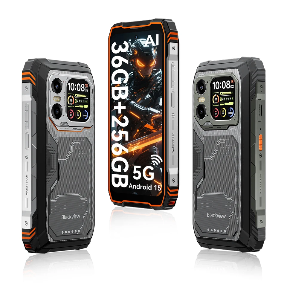 Blackview XPLORE 1 5G AI Outdoor Smartphone 36GB+256GB Android 15 20000mAh Handy