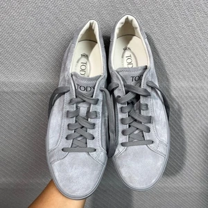 Zapatilla deportiva Tods Italia para hombre EE. UU. 8 gris gamuza casetta con cordones dinero antiguo venta al por menor $695 - Imagen 1 de 16