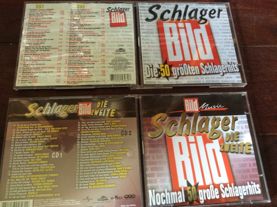 [BILD Schlager] Die 50 größten Schlagerhits  1 2 [4 CD] Udo Jürgens EAV Ebstein - Bild 1 von 1