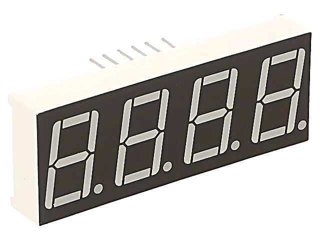 OSL40562-IYA Écran : LED 7 segments 14,2mm 0,56" Anz.Z : 4 jaune 90mcd OPTOSUPPL - Photo 1/1