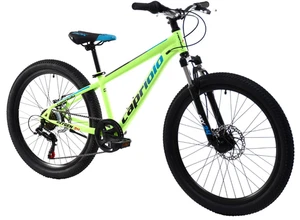 breluxx® 24 Zoll Mountainbike Capriolo Oxygen 2D FS, Shimano 18Gang - neon grün - Bild 1 von 9