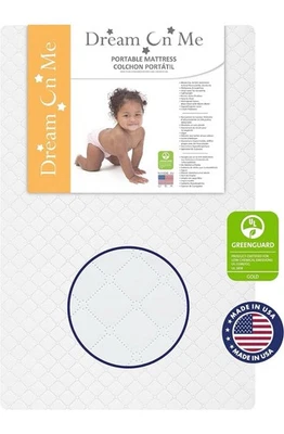 "Colchón de cuna de fibra extra firme Dream On Me Sunset de 3"", certificado Greenguard Gold" Foto 1 de 4