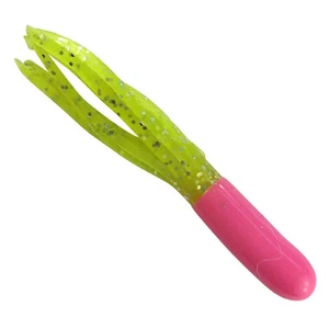 Southern Pro 1.5" Crappie Tube Jig Bodies LH75 Pink/ Chart Sparkle 100ct - Picture 1 of 1