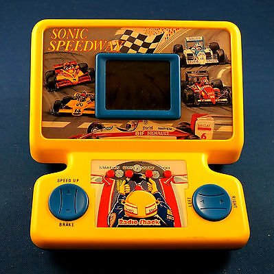  Radio Shack Sonic Speedway Tabletop Tandy Electronic Handheld Game Vintage Toy