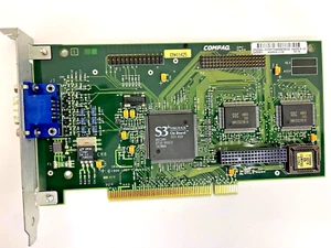 VINTAGE COMPAQ 296684 S3 VIRGE/GX 2 MEG PCI VGA VIDEO CARD - CORP PULLS MXB100 - Picture 1 of 4