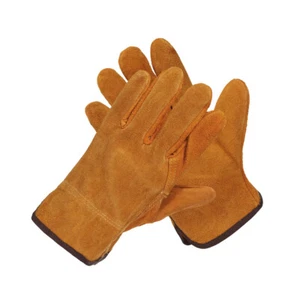 Welding Work Protect Gloves Leather Welder Protection Thorn Proof Heat Resistant - Picture 1 of 14