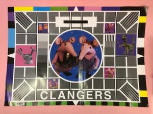 Raro Retro Clangers Culto Niños Juguete Personajes TV BBC Tarjeta de prueba Póster Brillante - Imagen 1 de 7