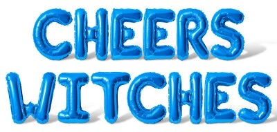 Banner Globo Letra CHEERS WITCHES - 16" Globos Decoraciones Fiesta Halloween Foto 1 de 4