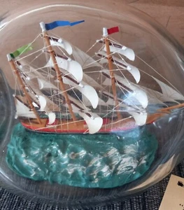 Vintage Ship In A Bottle  Made In England - Picture 1 of 20