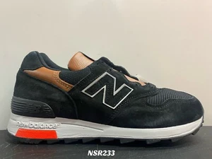 NUEVO BALANCE 1400 HECHO EN EE. UU. NEGRO GAMUZA MARRÓN M1400MC TALLA 5 NUEVO INFORMAL - Imagen 1 de 7