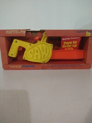Mattel Preschool tuff stuff Play Saw Chainsaw Toy Original rare Box  - Image 1 of 4