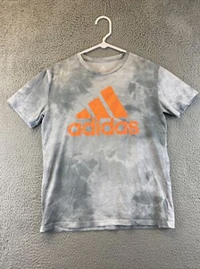 Adidas Shirt Youth Size Large 14 - 16 Gray Short Sleeve Tee Graphic Top/82-63 - Picture 1 of 8
