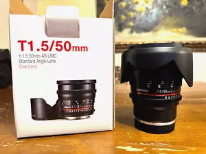 Samyang/Rokinon 50mm T1.5 AS UMC Cine Lens for Sony E Mount - Imagen 1 de 8