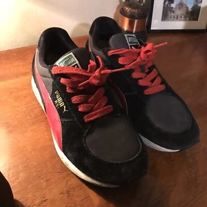 Puma Rs-1 Running Shoes Retro 80's Brown-Yellow Trainer Burgundy/Silver Men's 10 - Picture 1 of 6