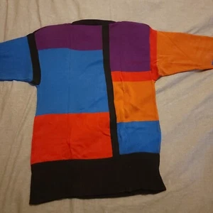 Vintage Dalton 365 Color Block Pullover mit Soll Pads. Größe M - Bild 1 von 15