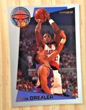 1992-93 FLEER CLYDE DREXLER SHAPRSHOOTE CARD#13 NRMINT ROCKETS TRAIL BLAZERS