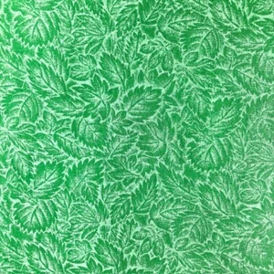 All over Leaves on Kelly Green St Patricks 100% Cotton fabric 1.25 yds craft sew - Picture 1 of 7