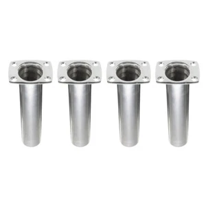 4X Stainless Steel Boat Fishing Rod Holder 90 Degree Flush Mount Truck RV/Kayak - Picture 1 of 6