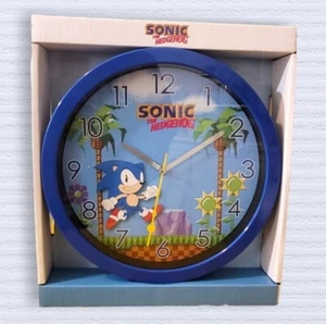 Sonic The Hedgehog 9.5 inches Wall Clock. Office Home Wall Decor Video Game, NIB - Picture 1 of 4