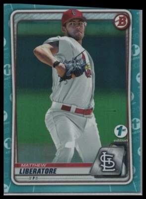 Matthew Liberatore - 2020 Bowman Draft 1st Edition Sky Blue Cardinals #BD-198 - Image 1 of 2