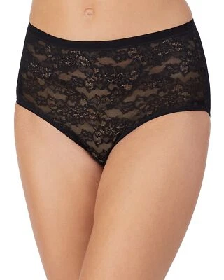 Calzoncillo de encaje elástico negro talla pequeña Le Mystère 289657 para mujer Foto 1 de 2
