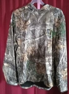 REALTREE Mens Tech HOODIE w Face Gaiter *Camo,XXL* Scent Control *FAST SHIP! - Picture 1 of 11