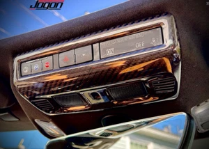 Real Carbon Roof Reading Light Cover For Corvette C8 Stingray Coupe Z06 Z51 20+ - Picture 1 of 12