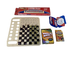 Board and Card Games Collection: Cribbage, Chess, Chinese Checkers, Swipe & More - Picture 1 of 5