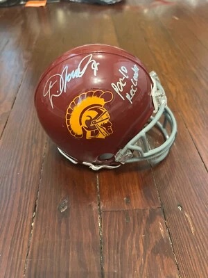 DWAYNE JARRETT Autographed SIGNED USC TROJANS RIDDELL Mini Helmet PAC 10 REC Foto 1 de 4