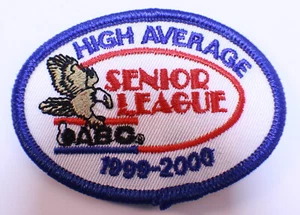 Bowling Uniform Patch High Average Senior League Abc 1999-2000 - Picture 1 of 1
