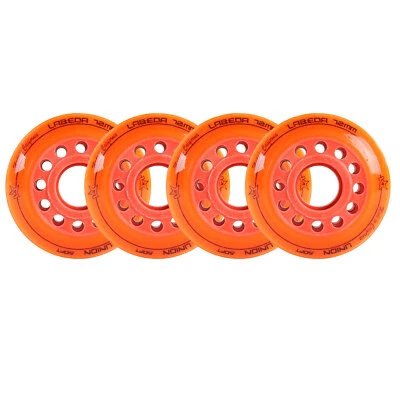Ruedas de hockey Labeda Roller Union interior blandas 76A naranja 72 mm - Juego de 4 Foto 1 de 3