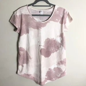 Camiseta Alternativa Rosa Acuarela Cuello Redondo Manga Corta Mezcla Modal ¡Suave! S - Imagen 1 de 4