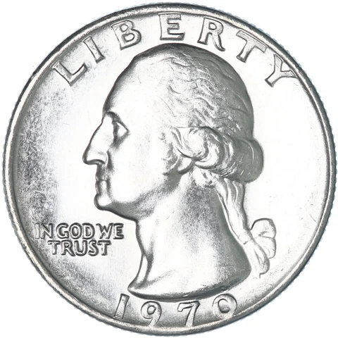 1970 (P) Washington Quarter Choice BU US Coin Cover