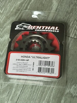 Nuevo piñón Renthal 315V-520-14P Honda CBR600RR, CBR1000RR, CBR600F, CBR650 Foto 1 de 3