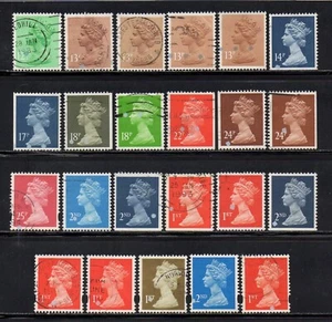 Machin Collection with Postal Phosphor Dots (for study) - Picture 1 of 1