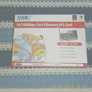 SMC FAST EZ 10/100 MBPS ETHERNET PCI NETWORK CARD SMC1244TX - SEALED - Picture 1 of 3