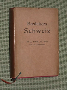BAEDEKER SCHWEIZ - 1913 - Foto 1 di 1