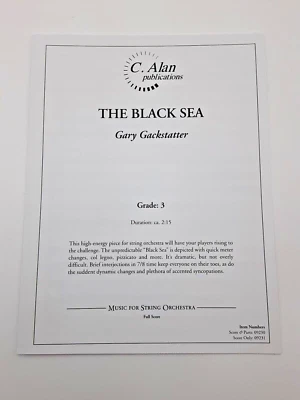 The Black Sea by Gary Gackstatter Music for String Orchestra Grade 3 - Image 1 of 3
