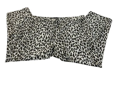 Pantalones capri para mujer Larry Levine con estampado de guepardo marrón negro talla 22w Foto 1 de 4