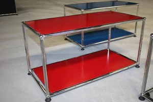 USM Haller Regal Sideboard Tisch-Ablage 1 Fach offen rot Beistelltisch Medien - Bild 1 von 1