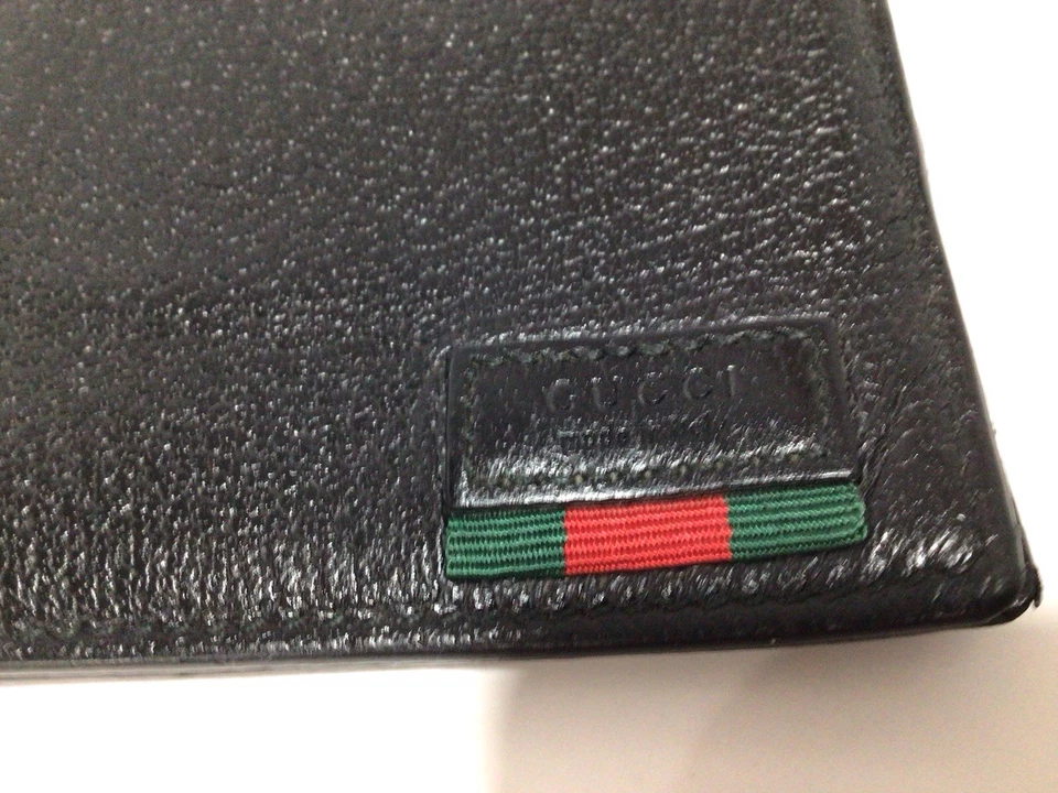CARTERA DE CUERO NEGRA GUCCI para hombre Foto 1 de 4