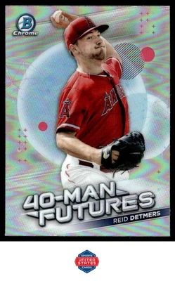 2021 Bowman Chrome #FMF-9 Reid Detmers 40-Man Futures - Image 1 of 2
